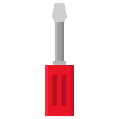 tornavida düz ikon vektör çizimi 