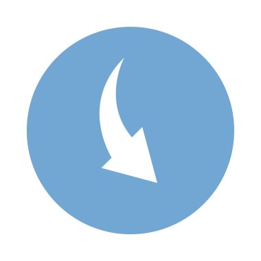 ok düz ikon vektör illüstrasyonu