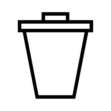 Çöp kutusu simgesi, çöp kutusu simgesi, çöp kutusu simgesi beyaz arkaplanda izole.