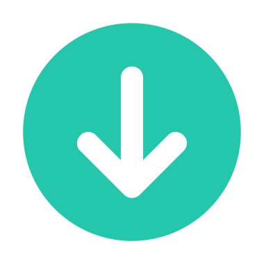 ok simgesi beyaz arkaplanda izole edildi