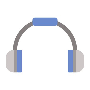 Beyaz arkaplanda kulaklık simgesi