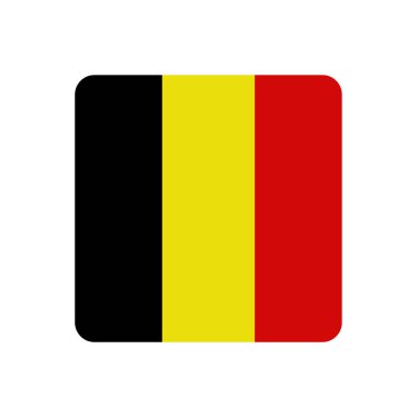 Belçika bayrağı simgesi. vektör çizim.