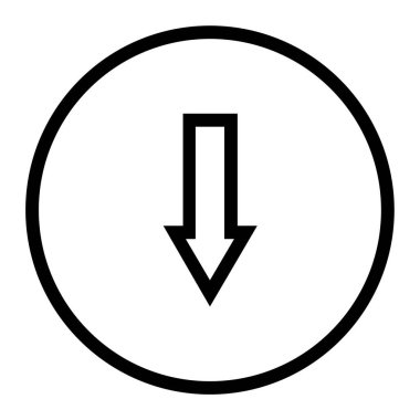 ok simgesi, vektör illüstrasyonu