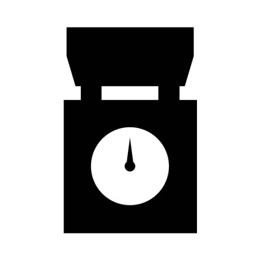 Ölçek simgesi vektör illüstrasyonu ölçülüyor