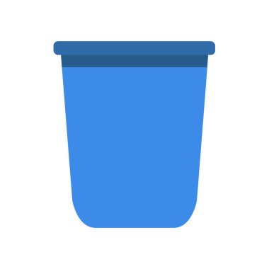 Kova vektör çizimi beyaz arkaplanda izole edildi