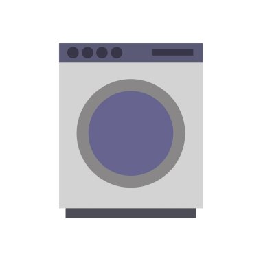 çamaşır makinesi web simgesi vektör çizimi  