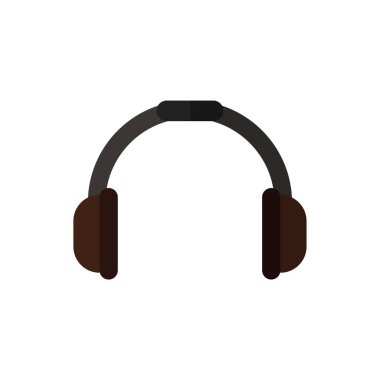 Beyaz arkaplanda kulaklık simgesi