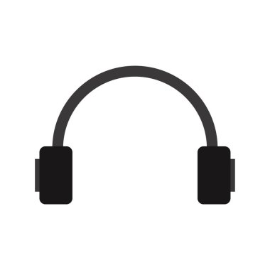 Beyaz arkaplanda kulaklık simgesi