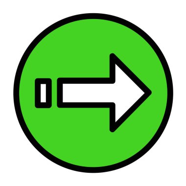 ok simgesi, vektör illüstrasyonu