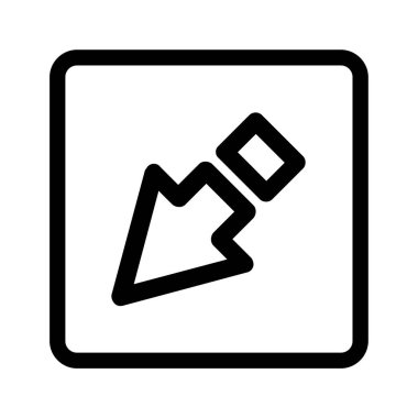 Ok işareti. Web simgesi basit illüstrasyon