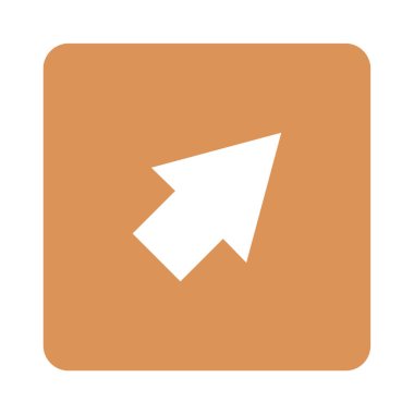 Ok işareti. Web simgesi basit illüstrasyon