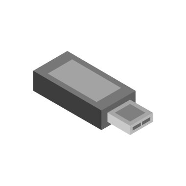 modern usb simgesi, vektör illüstrasyonu 