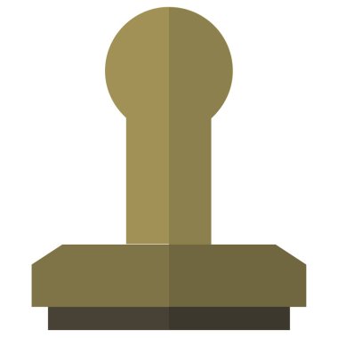 beyaz arkaplanda izole edilmiş düz biçimdeki pul simgesi. 