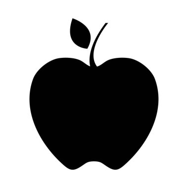 elma simgesinin vektör illüstrasyonu 