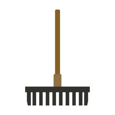 Beyaz arkaplanda tırmık simgesi