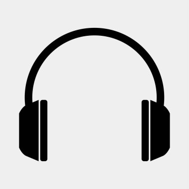 kulaklık simgesi vektör illüstrasyonu 