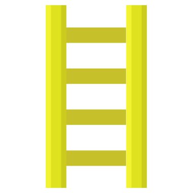 izole ahşap merdiven simgesi tasarımı