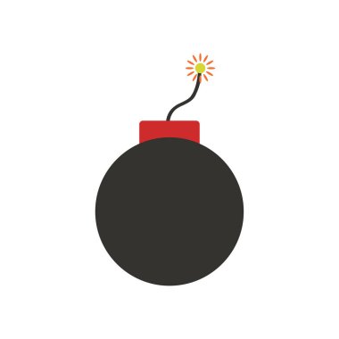 bomba ikonu illüstrasyon vektörü 