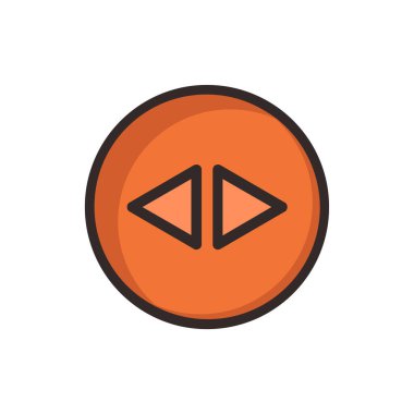 Çift ok simgesini, vektör çizim