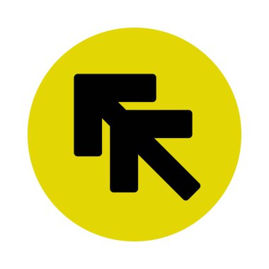 ok düz ikon vektör illüstrasyonu