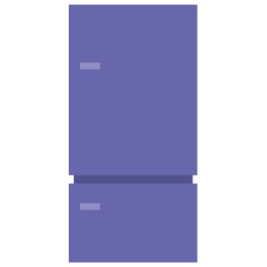 Beyaz arka plan üzerinde izole buzdolabı simgesi