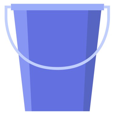 Kova vektör çizimi beyaz arkaplanda izole edildi