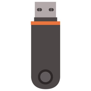 Beyaz arkaplanda modern usb simgesi     