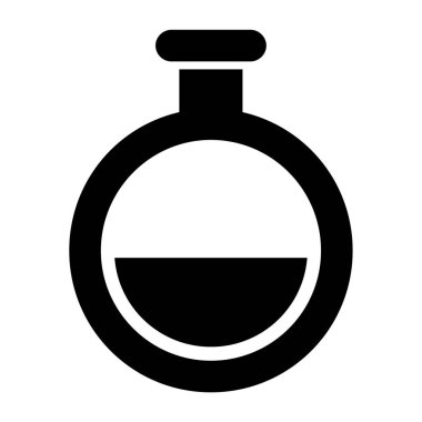 Parfüm şişesi simgesi, vektör illüstrasyonu basit tasarım 