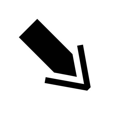 ok düz ikon vektör illüstrasyonu