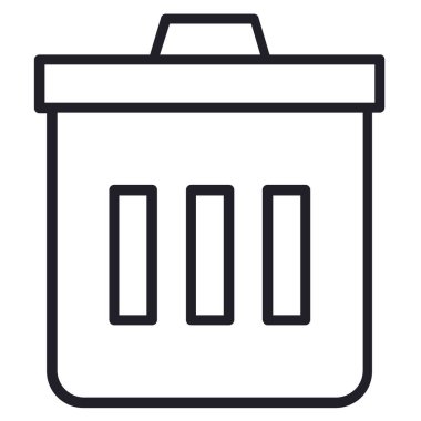 Çöp kutusu simgesi, çöp kutusu simgesi, çöp kutusu simgesi beyaz arkaplanda izole.