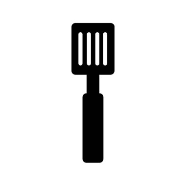 spatula simgesi veya logo izole edilmiş işaret vektörü çizimi