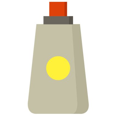 güneş kremi ikonu vektör illüstrasyonu