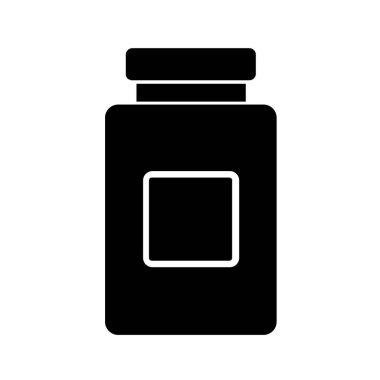 Tıp şişe simgesi, basit tarzı