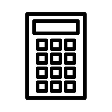 hesap makinesi düz simge vektör çizim