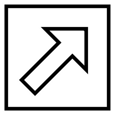 Ok işareti. Web simgesi basit illüstrasyon