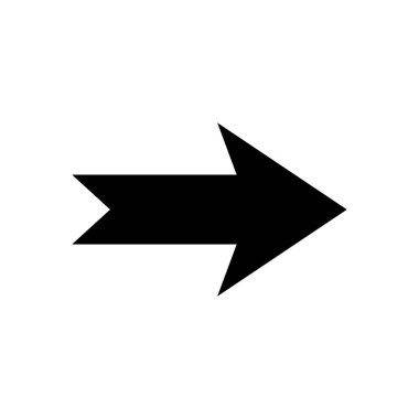 Ok işareti. Web simgesi basit illüstrasyon