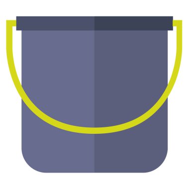 Kova vektör çizimi beyaz arkaplanda izole edildi