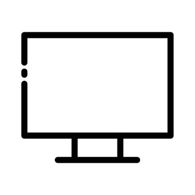 bilgisayar izleme simgesi, vektör illüstrasyonu