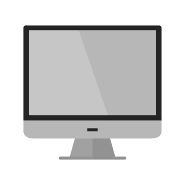 bilgisayar monitörü simgesi, düz biçim