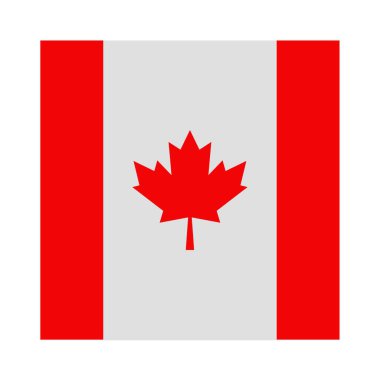 Kanada bayrak simgesi, vektör illüstrasyonu