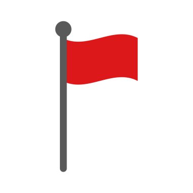 bayrak simgesi, vektör illüstrasyonu