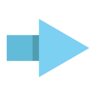 Ok işareti. Web simgesi basit illüstrasyon