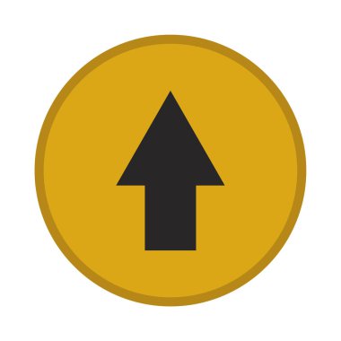 Ok işareti. Web simgesi basit illüstrasyon