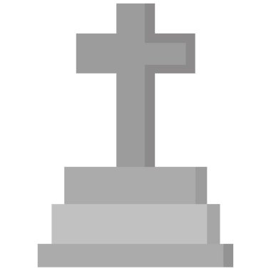 Mezar ikonu. vektör illüstrasyonu