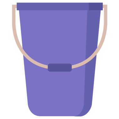 Kova vektör çizimi beyaz arkaplanda izole edildi