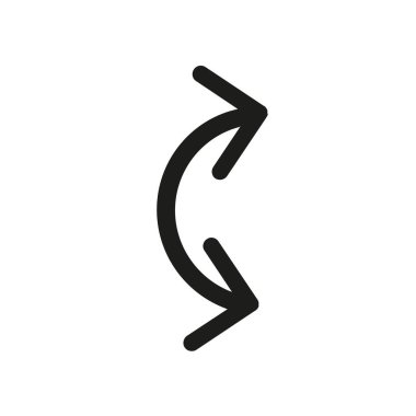 Çift ok simgesini, vektör çizim