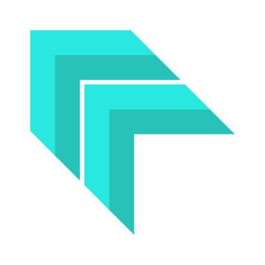 Web ve mobil uygulama tasarımınız için ok simgesi çizimi arkaplanı, ok logosu 