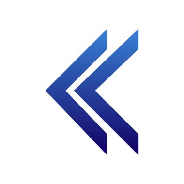 Çift ok simgesini, vektör çizim