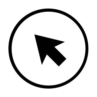 Ok işareti. Web simgesi basit illüstrasyon