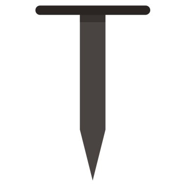 Beyaz arkaplanda tırnak simgesi vektörü izole edildi